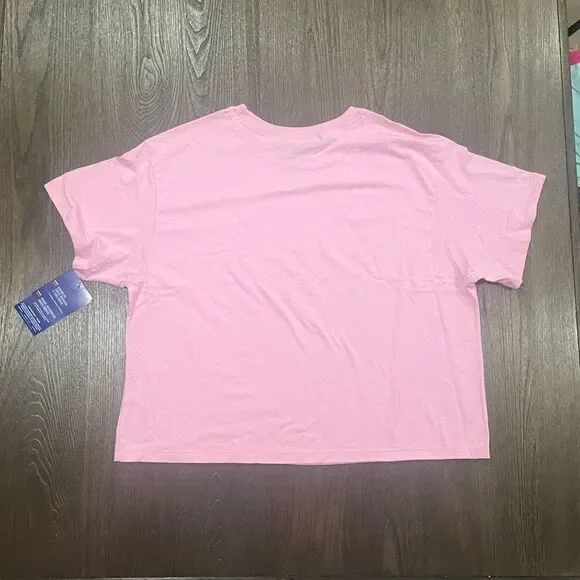 NWT Champion Pink Red Graphic Crop Top - Size 1X - Picture 4 of 4